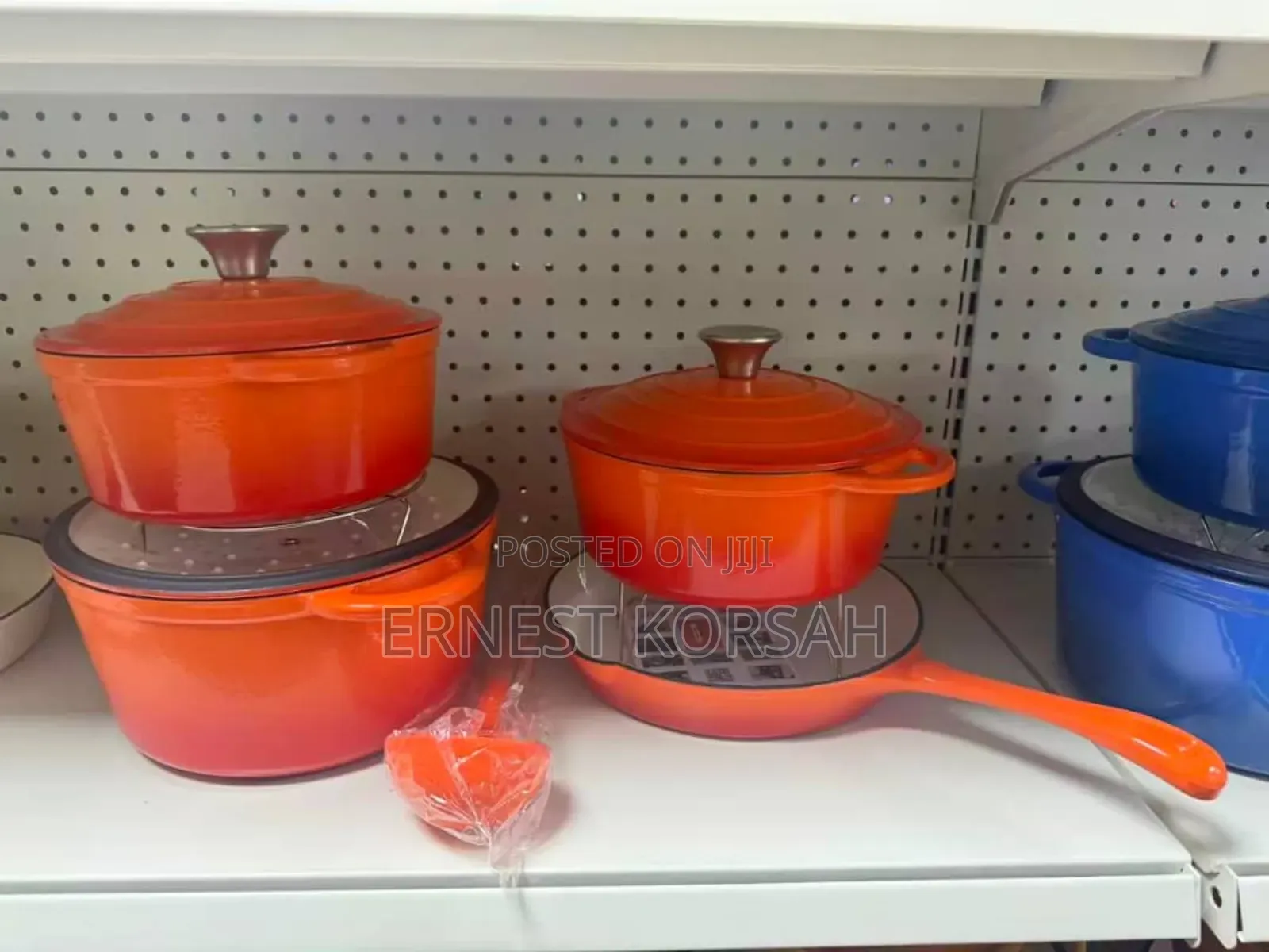 7 Pcs Cast Iron Cereamic Cookware