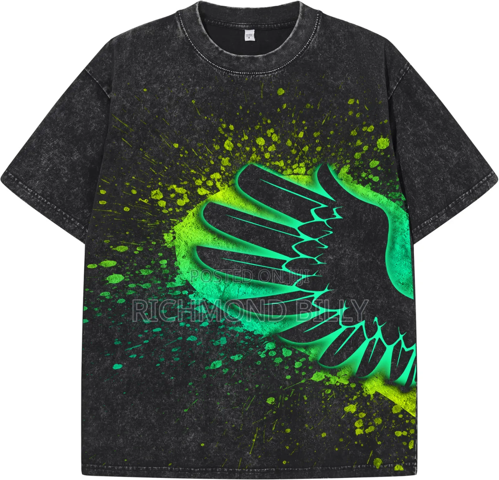 Plain Acidic Washed T-Shirt