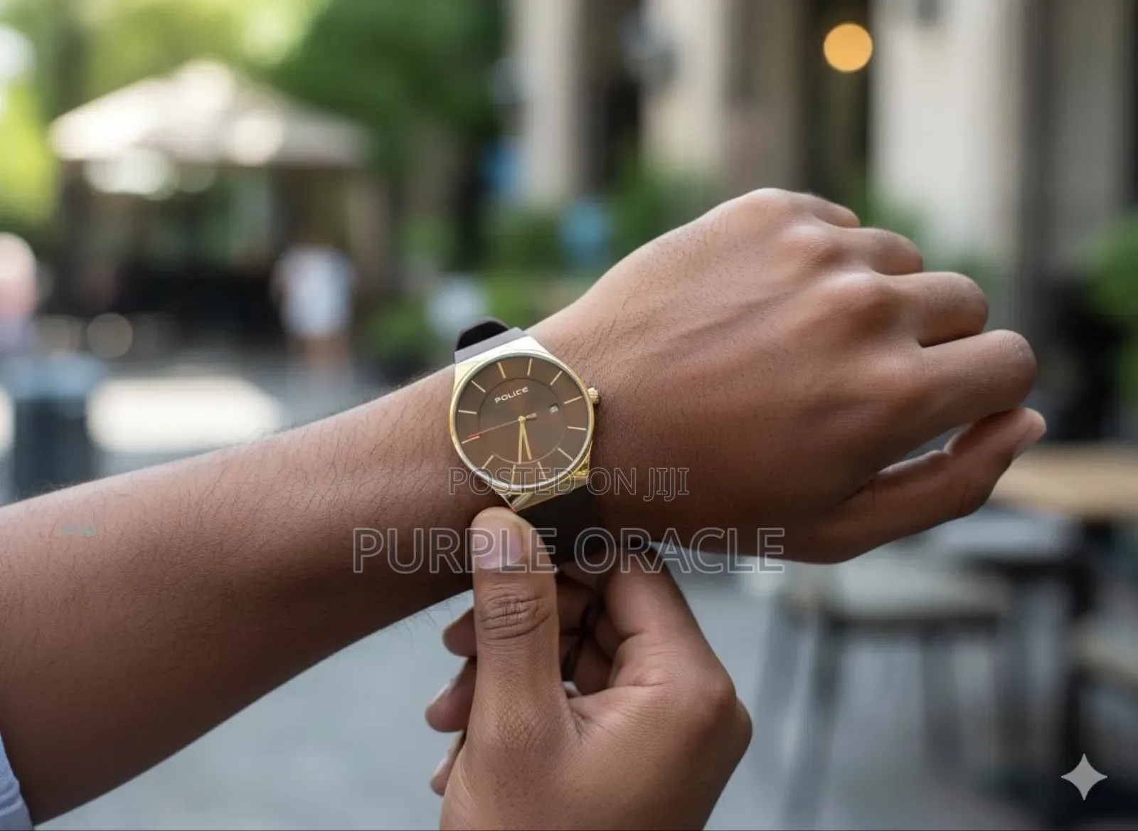 Police New Horizon Watch With Silicone Strap