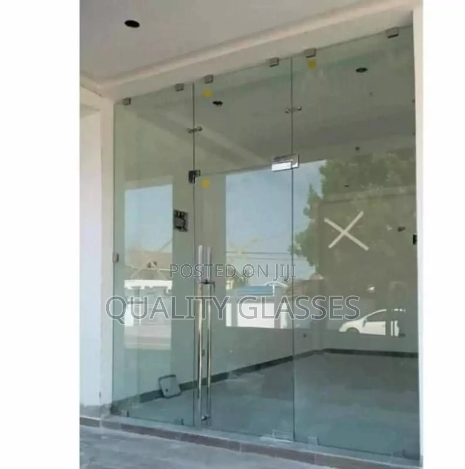 Frameless Glazz Double Doorz