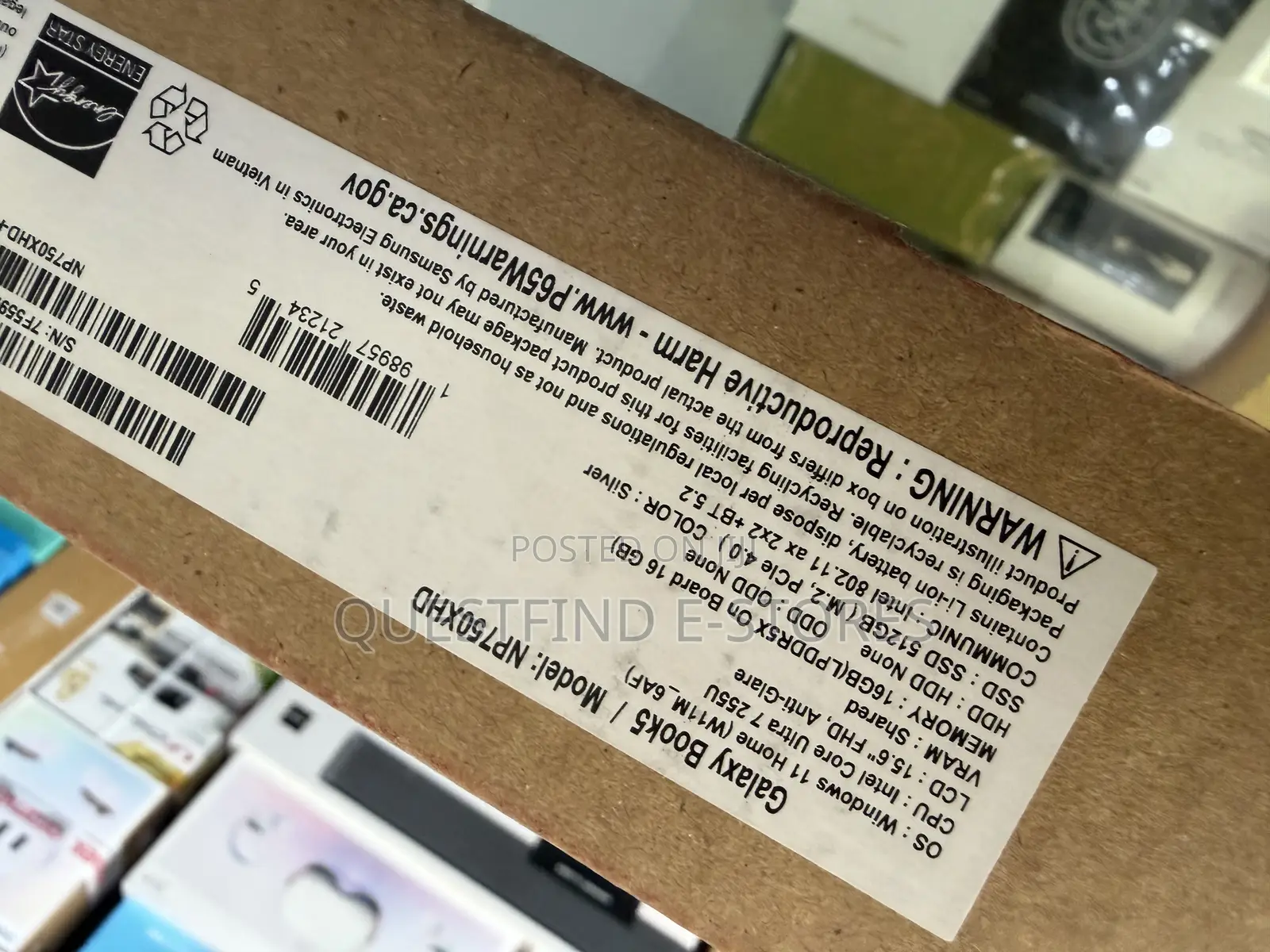 New Laptop Samsung 16GB Intel Core Ultra 7 SSD 512GB