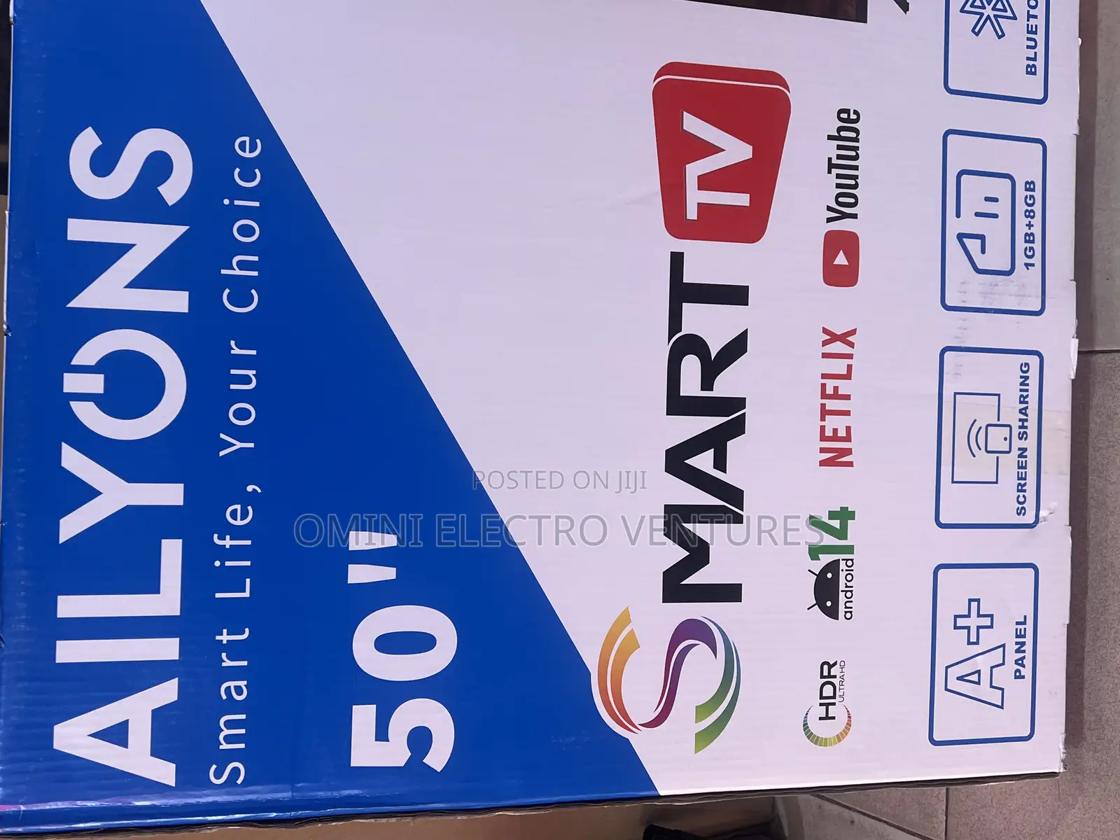 Brand 50” Ailyonssmart Tv