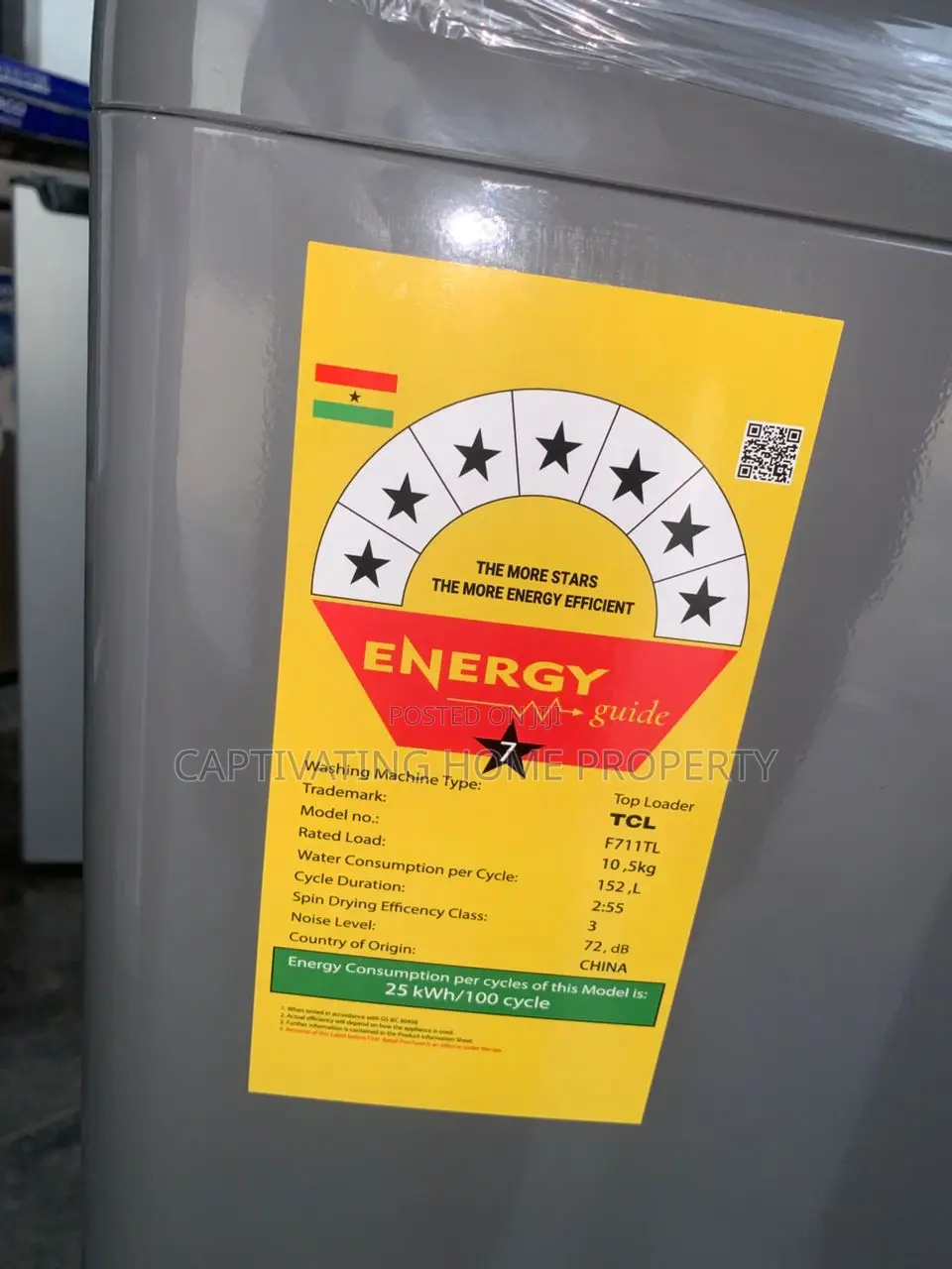 Brand New TCL Washing Machine (10.5kg)