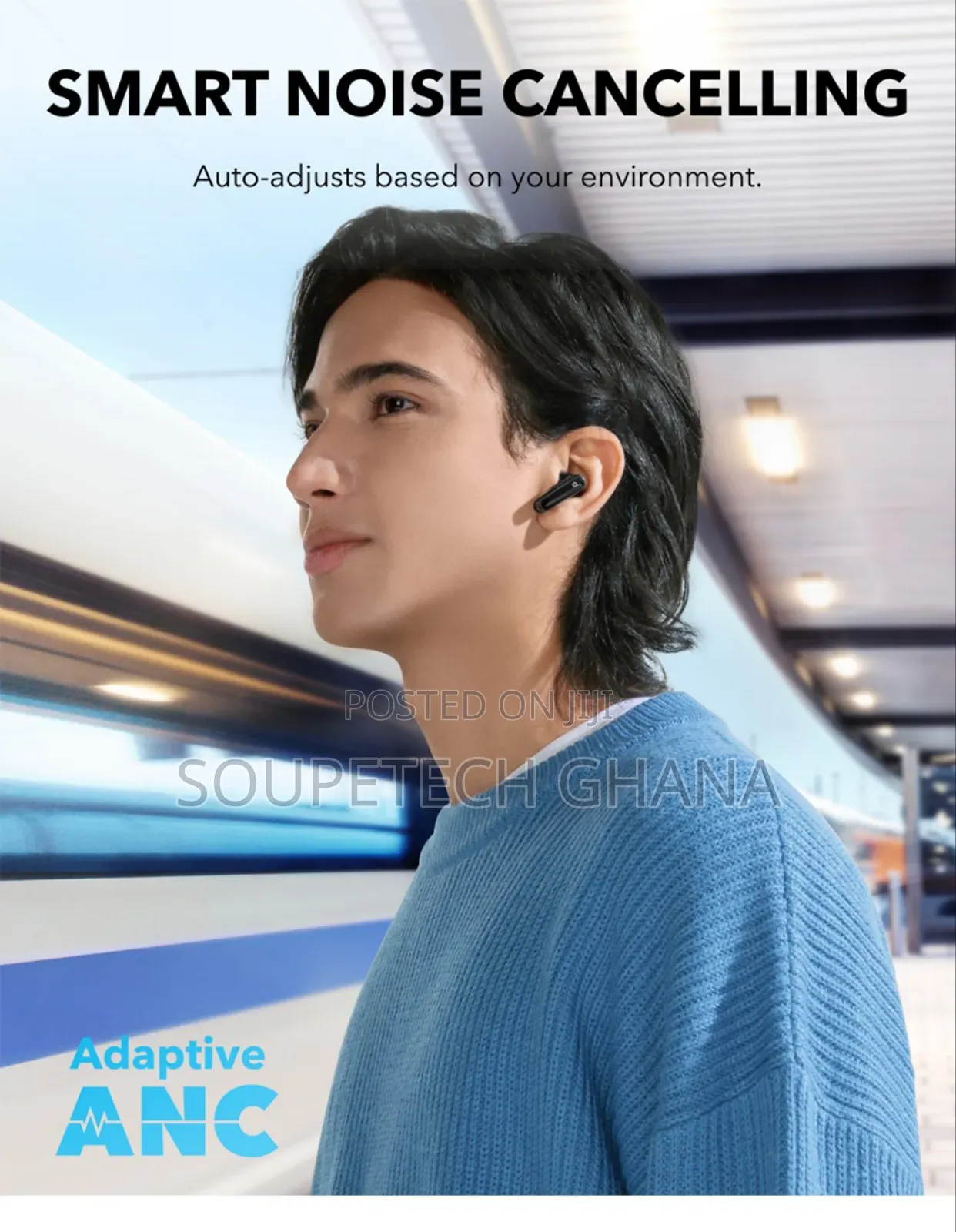 Soundcore P40i Noise Cancelling Earbuds–Long Battery Deep Bass