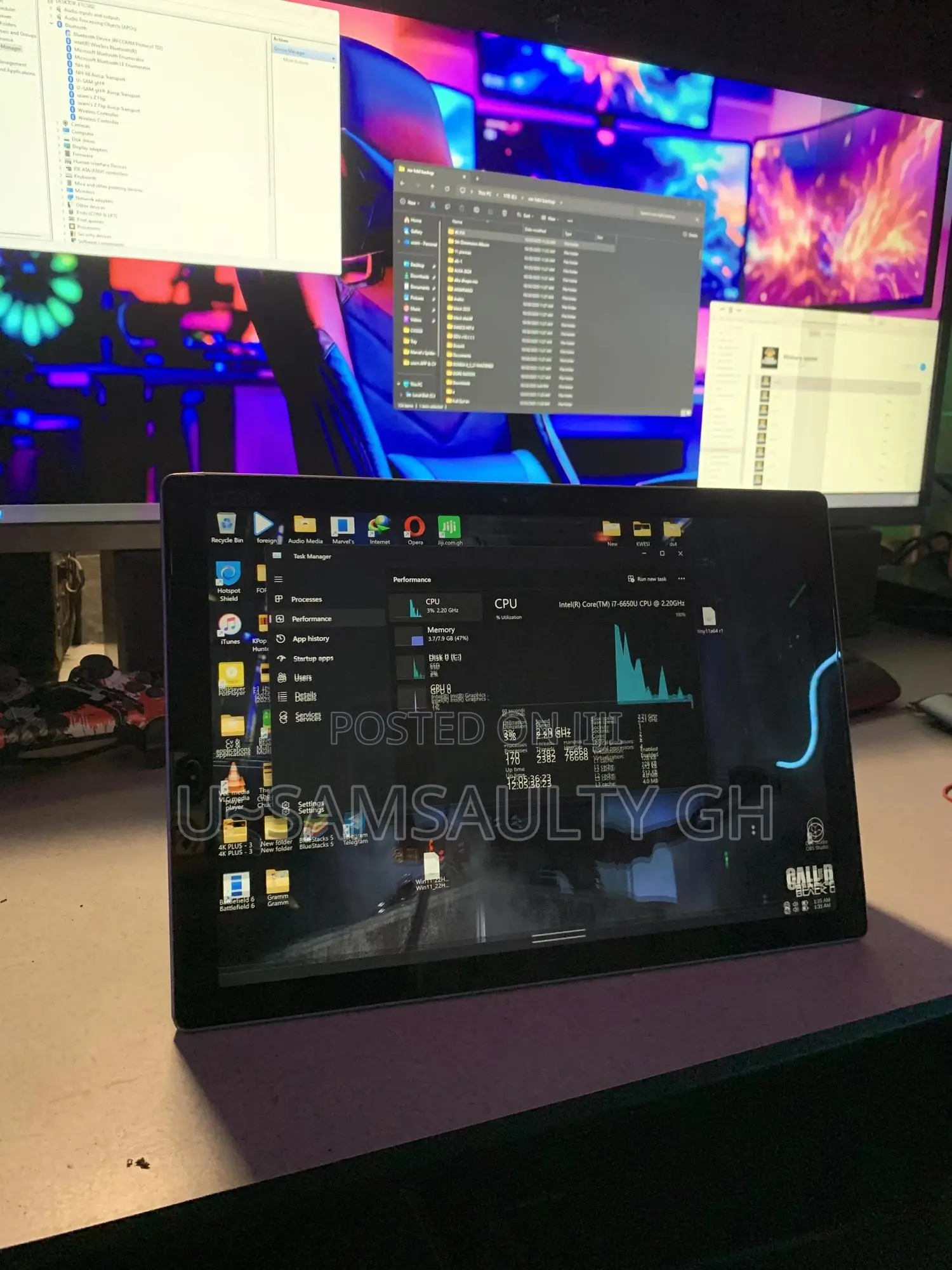 Laptop Microsoft Surface Pro 4 8GB Intel Core I7 SSD 256GB