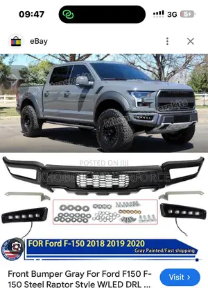 Ford F150 Front Bumper Complete