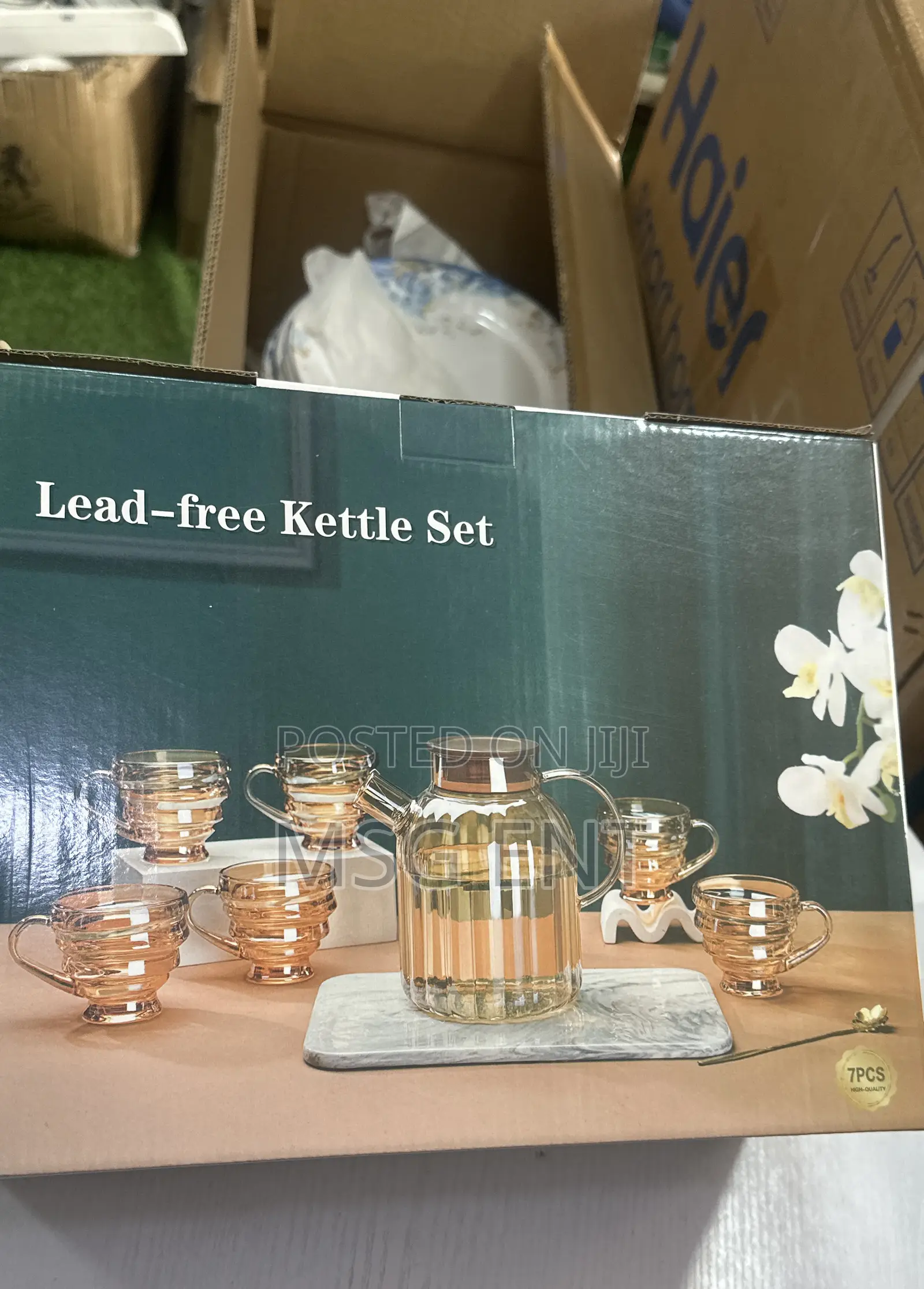 Lead- Free Glass Pot Cups