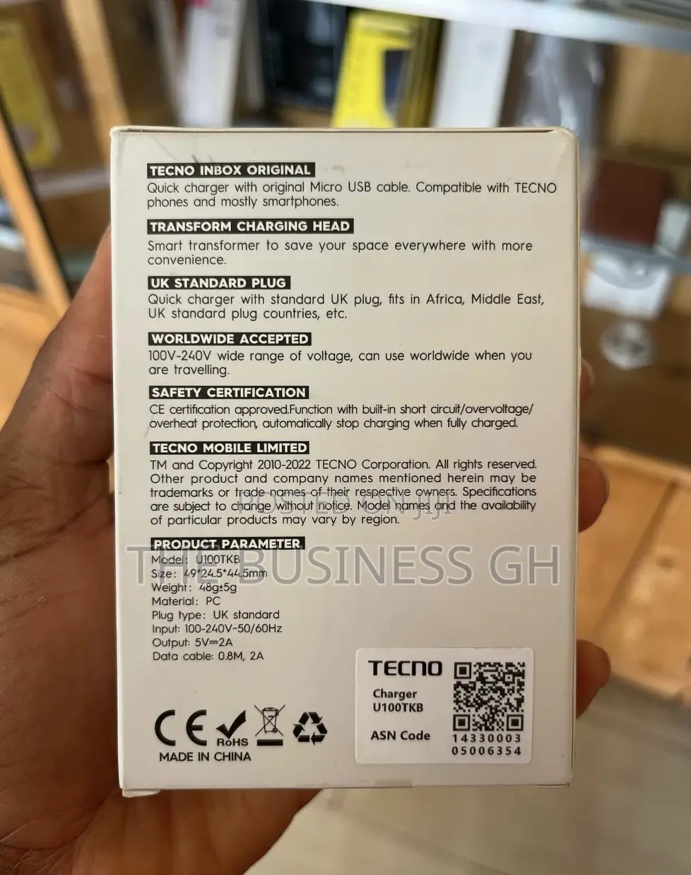 Tecno Foldable Adapter With Micro-Usb
