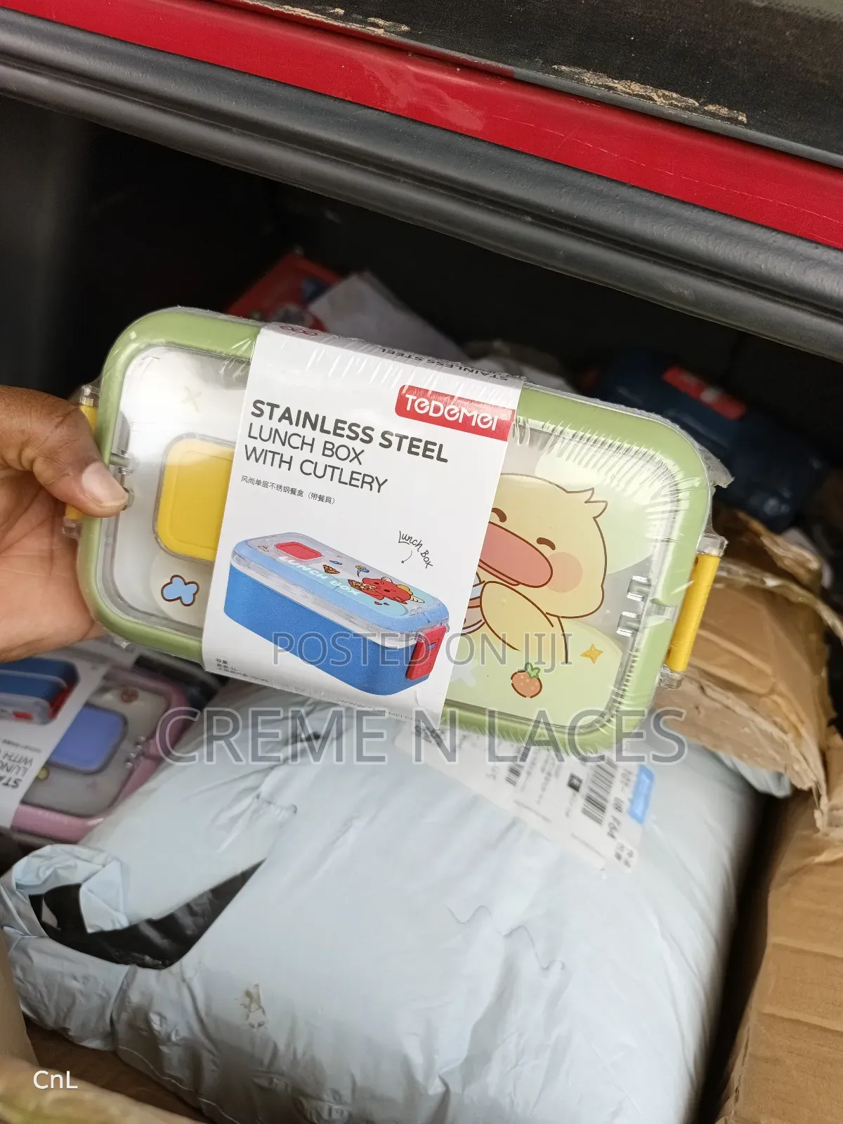 Stainless Steel Lunch Box With Cutlery
