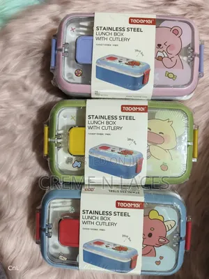 Stainless Steel Lunch Box With Cutlery