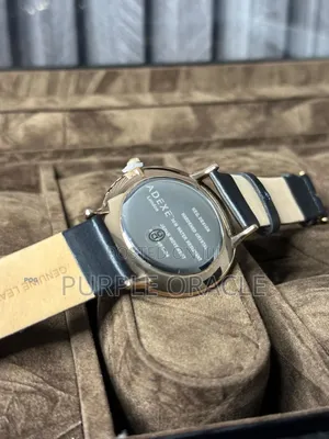 Adexe 1868e-t02 Grande Watch With White Dial With Gray Leather Strap