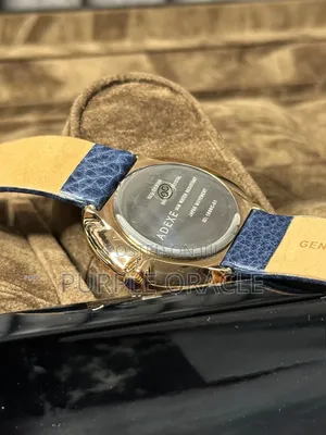 Adexe London Grande Watch With A Black Dial And A Rose Gold-tone .