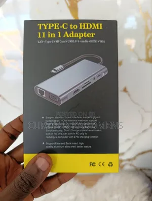 11in1 Usb Type C Dock Station Adapter Hub(Hdmi/Vga/Memory Card/Rj45)