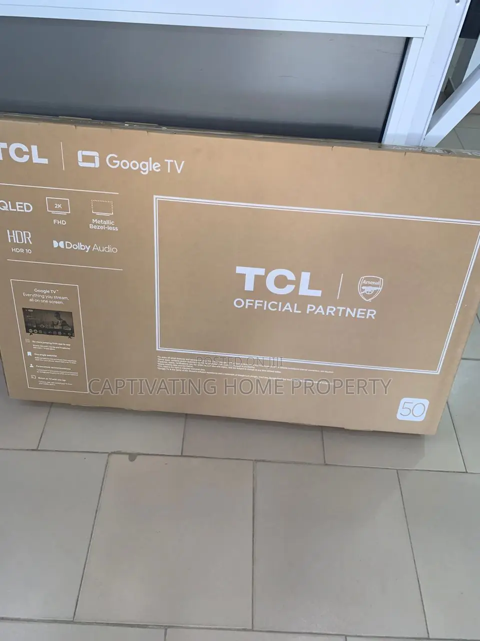 TCL Smart Tv (50inch Qled) Netflix, Prime, Google, Bluetooth More