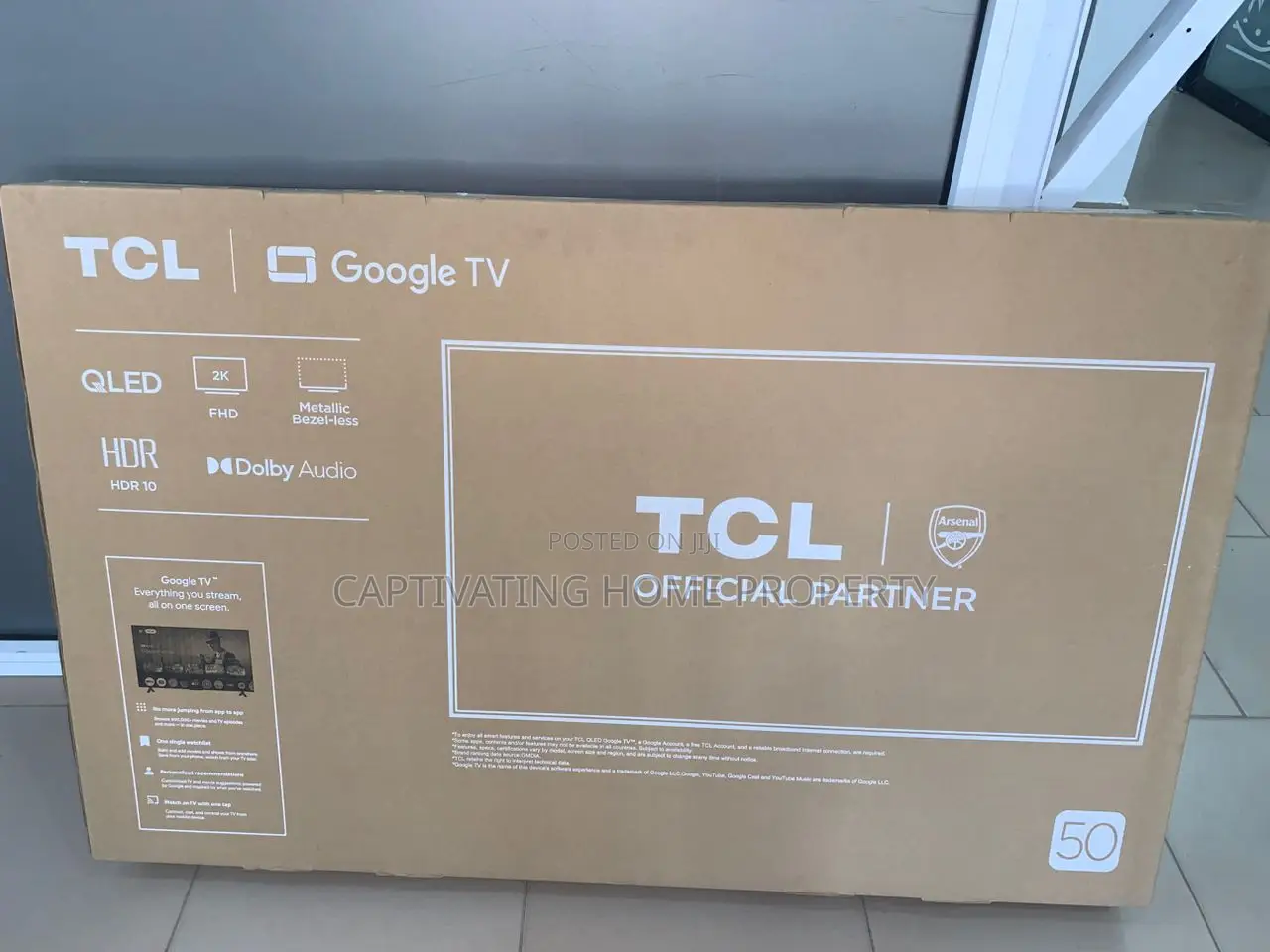TCL Smart Tv (50inch Qled) Netflix, Prime, Google, Bluetooth More