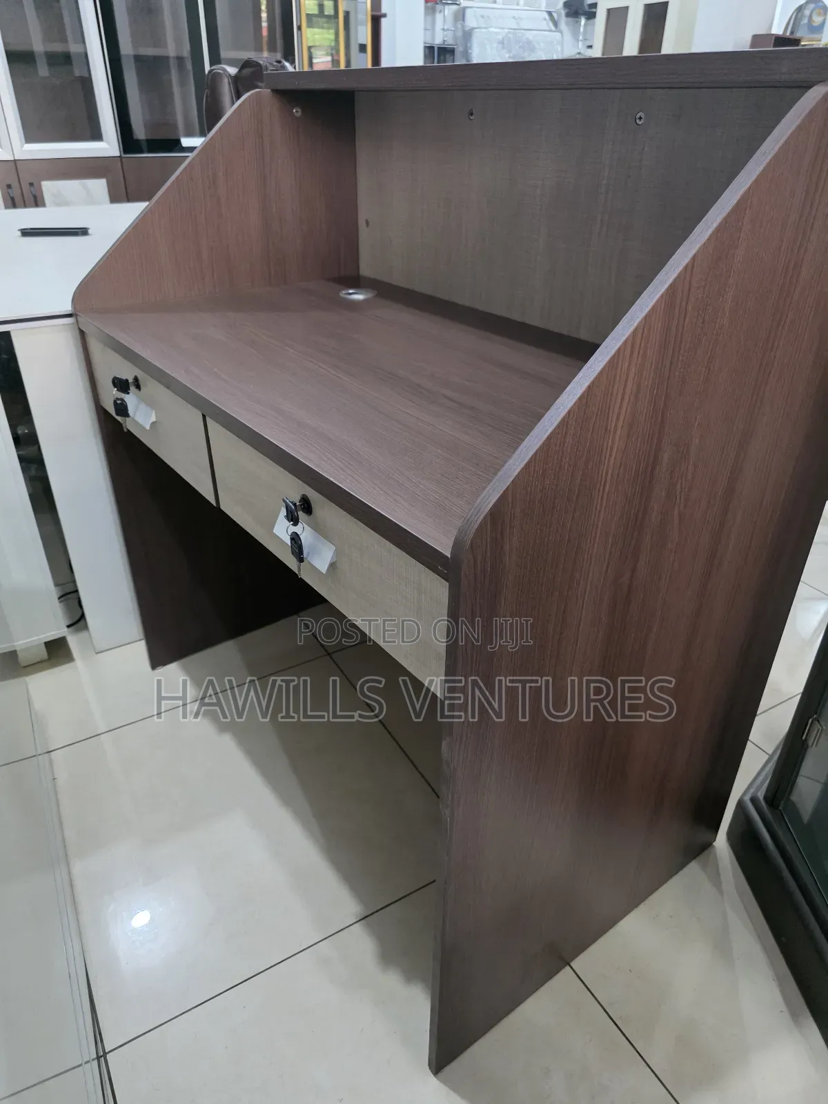 Reception Desk With a Transaction Counter