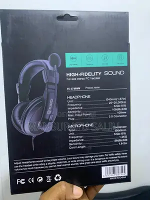 Tc- L750mv Full Size Stereo Pc Headset