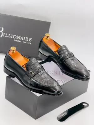 Classic Black Luxury Leather Oxford Dress Shoes