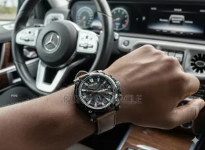 Police Operator Pl14832jsb/02 Men's Watch With  Brown Leather Strap.