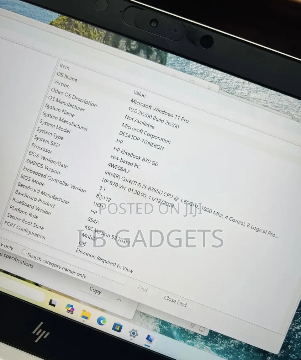 Laptop HP EliteBook 830 G6 8GB Intel Core i5 SSD 256GB