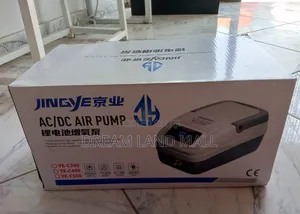 Powerful 30 Watts Rechargeable Air Pump With Accessories 4 Outlet