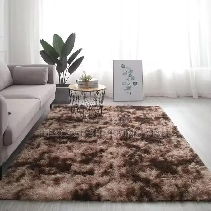 Wholesale Retail Tie-Dyed Rug Is Super Soft Fluffy Modern Shag