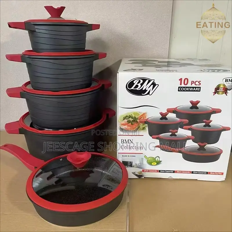 10-Piece Non-Stick Cast Aluminum Cookware Set Wholesale Retail