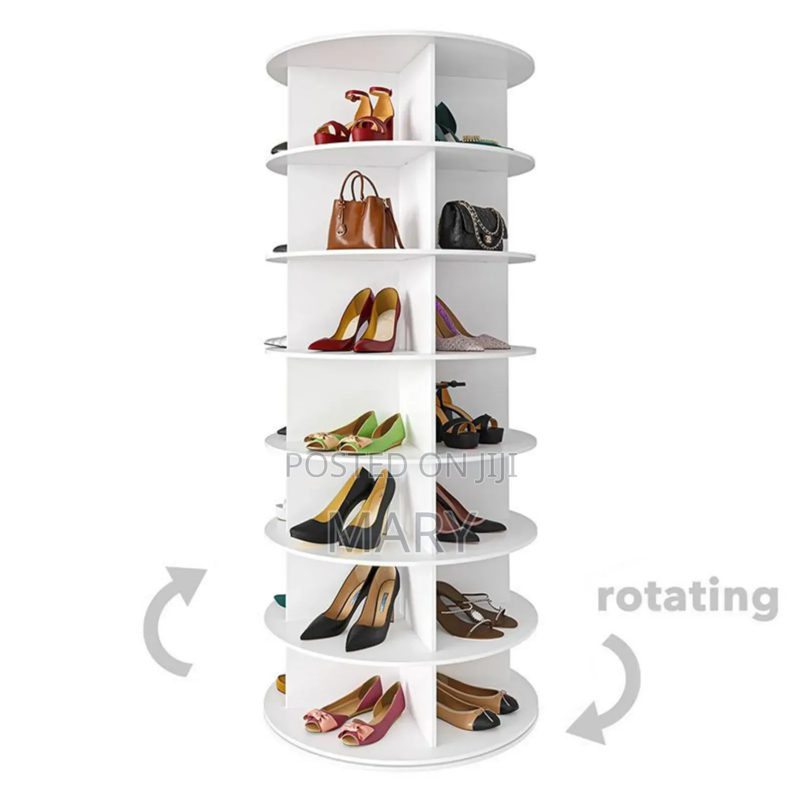 7 Tier Rotating Shoe Rack
