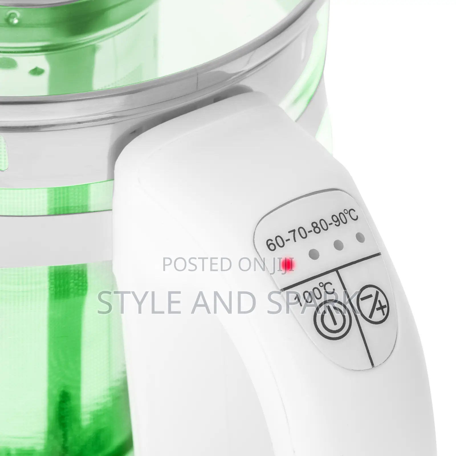 Adler White Kettle Glass 1.5l - With Temp. Control and Tea Infuser