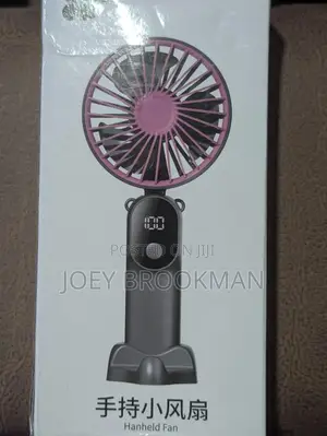 Speeds Digital Display - 3-in-1 Handheld/Neck/Desk Fan, Battery