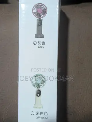 Speeds Digital Display - 3-in-1 Handheld/Neck/Desk Fan, Battery