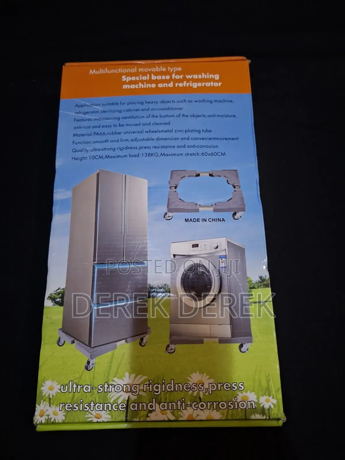 Multifunctional Base For Washing Machine And Refrigerator