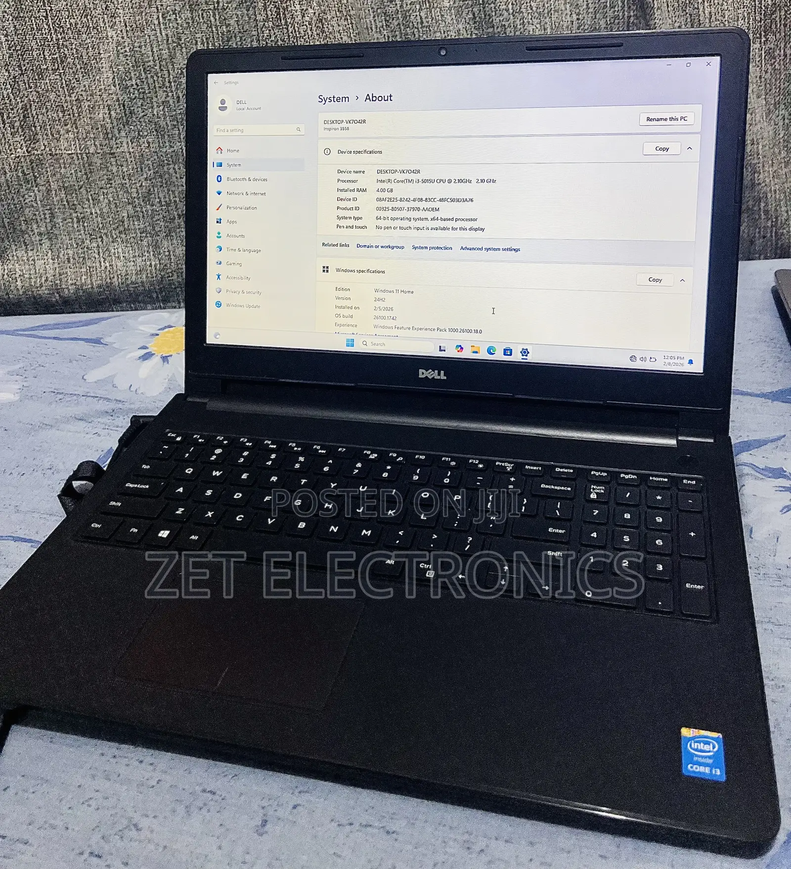 Laptop Dell Inspiron 15 4GB Intel Core i3 HDD 1T