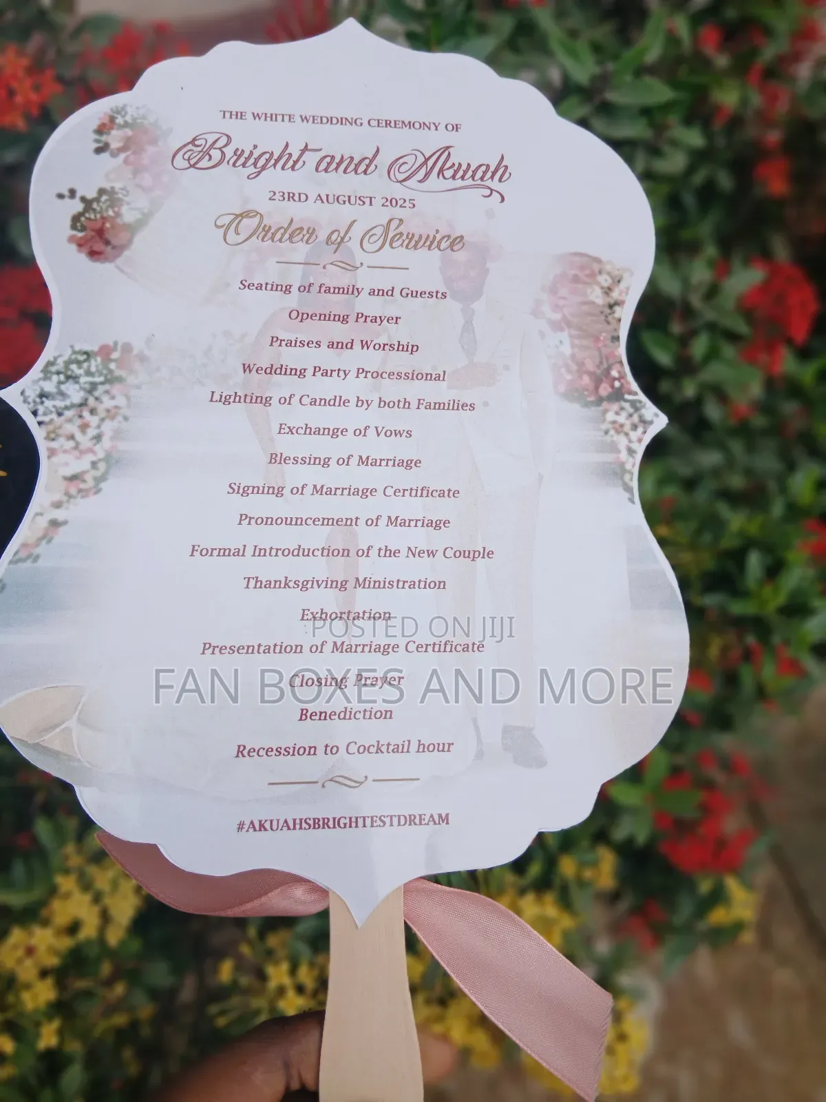 Custom Program Fans – Perfect for Weddings, Funerals, Events