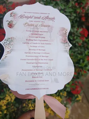 Custom Program Fans – Perfect for Weddings, Funerals, Events