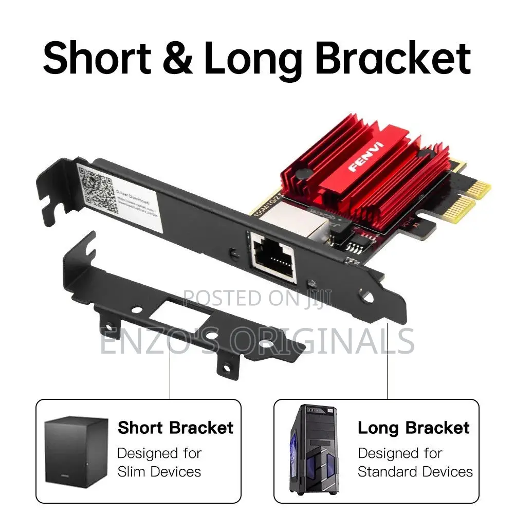 Fenvi 2.5g Gigabit Pcie Ethernet Card Rtl8125 2500mbps Rj45 Lan Nic