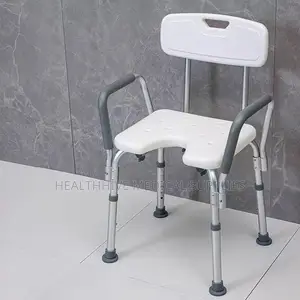 Elderly/ Commode Shower Seat With Arm Rest