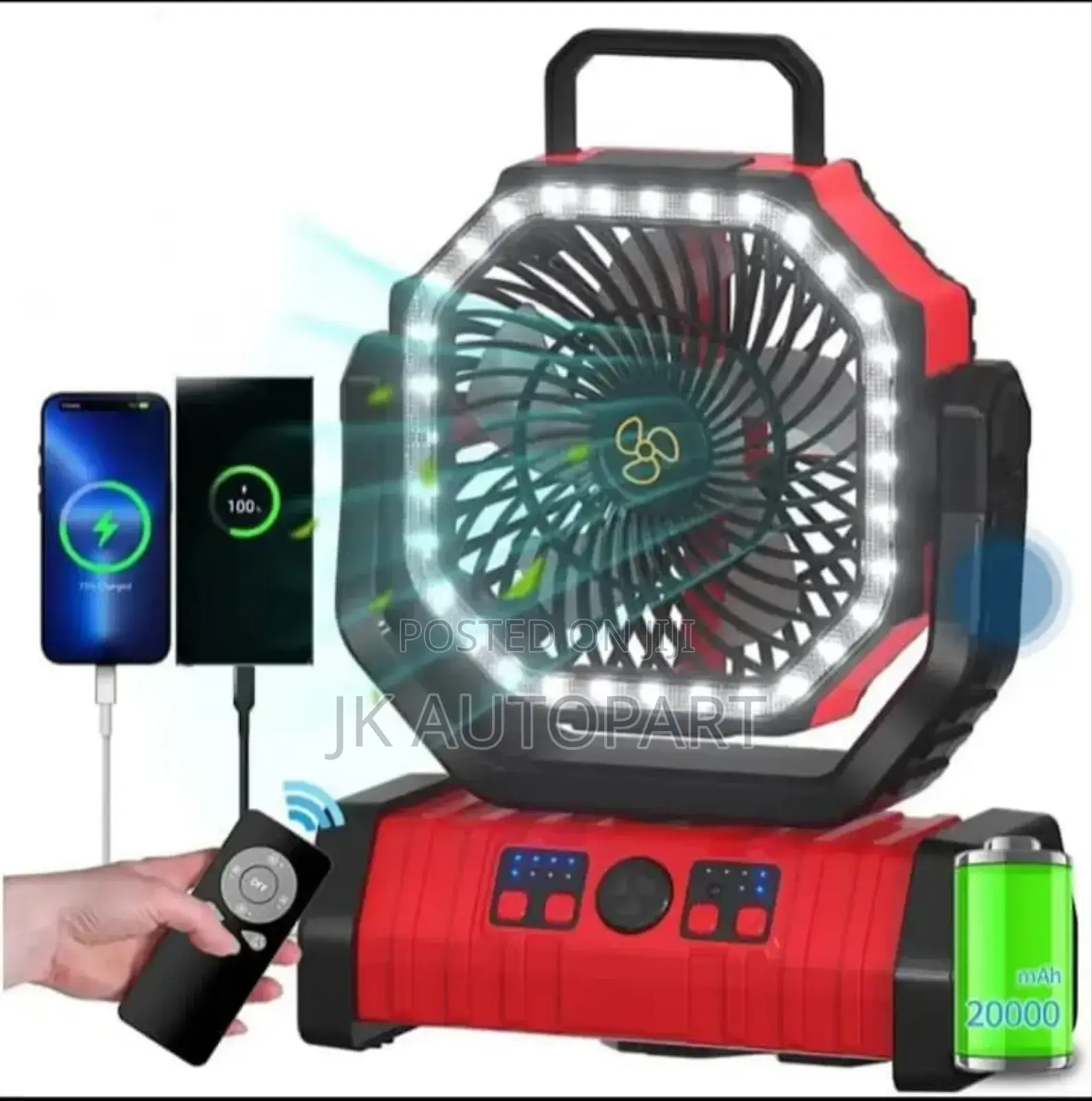 90 Hours Electric Fan , Light and Usb
