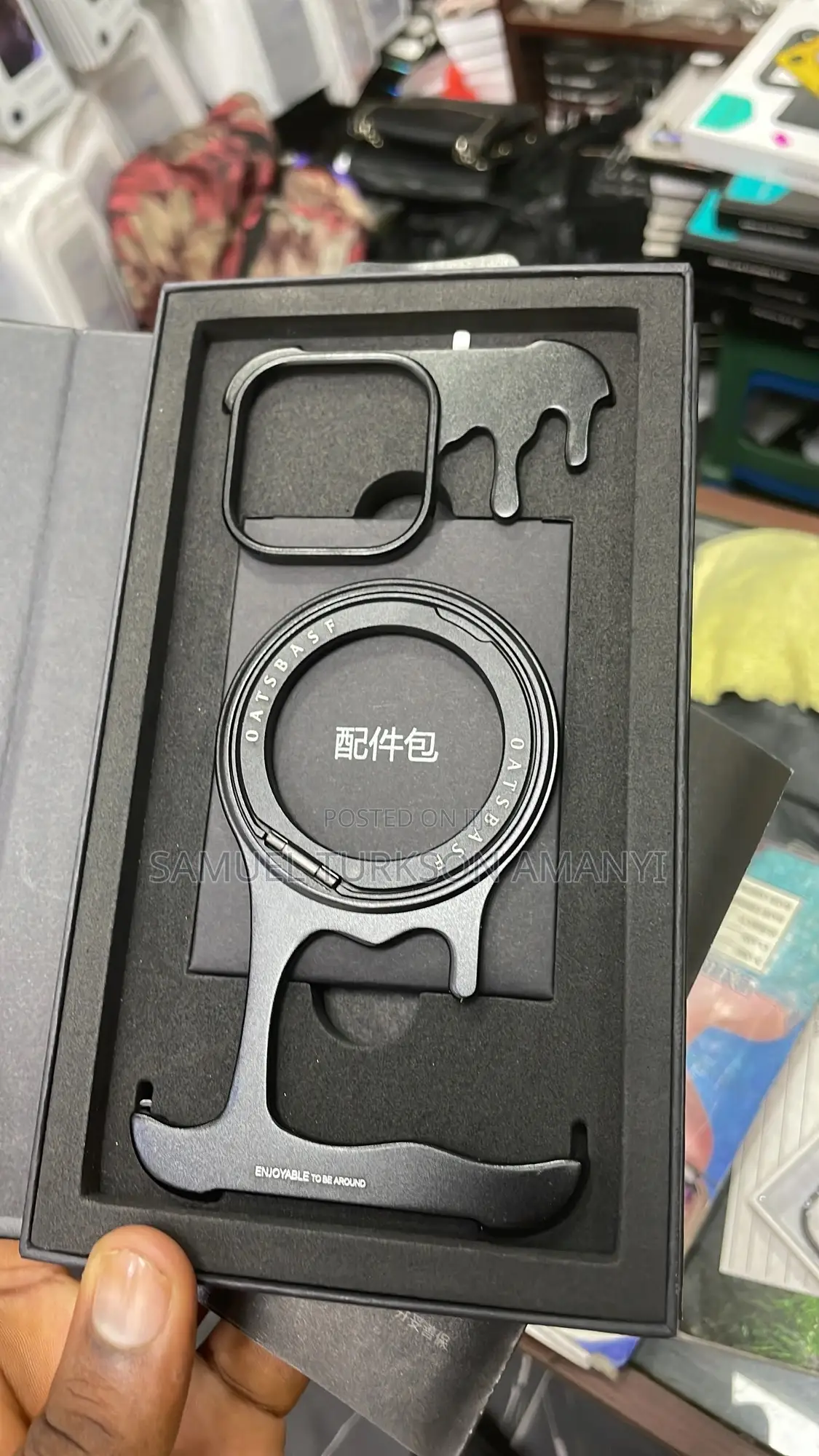 Oatsbasf Magnetic Metal Phone Case for iPhone 15 and 16 Pro Max