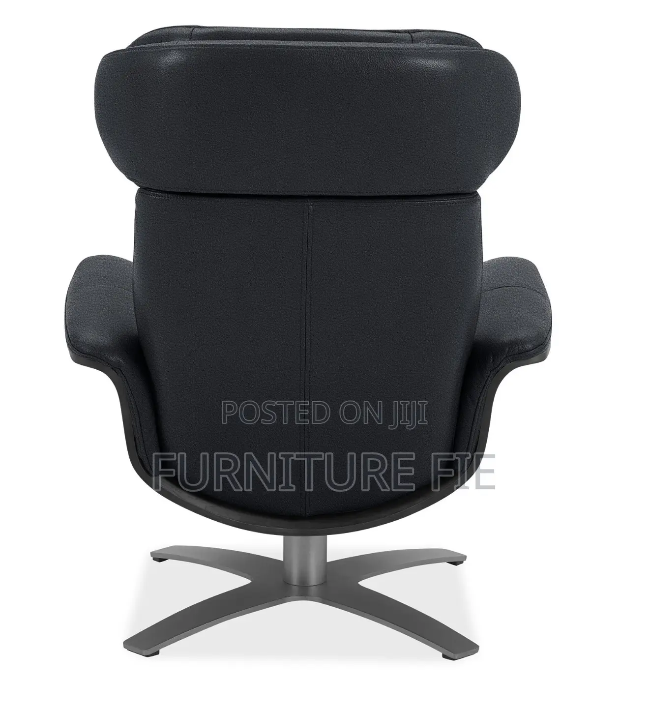 Janer Leather Swivel Chair Ottoman Set, Created for Macy’S