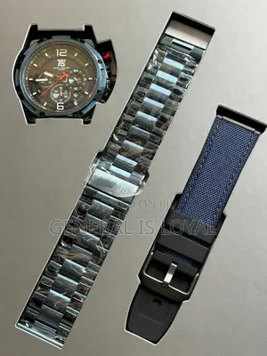 T5 Men's Chronograph Blue Watch Set With Two Interchangeable Straps.