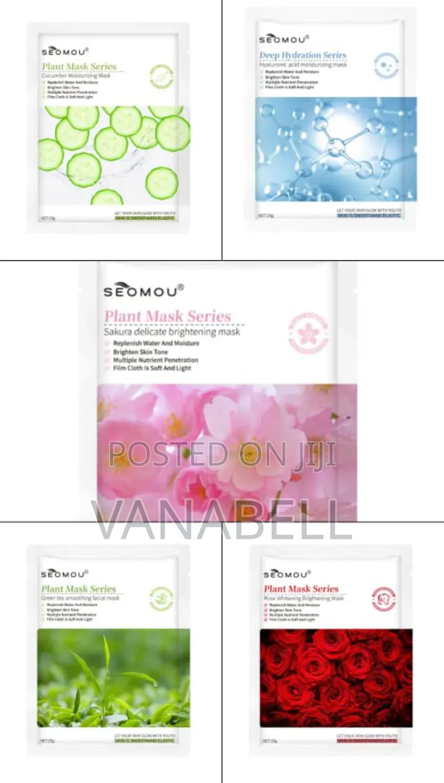 Face Sheet Mask Set | 7pcs A Pack