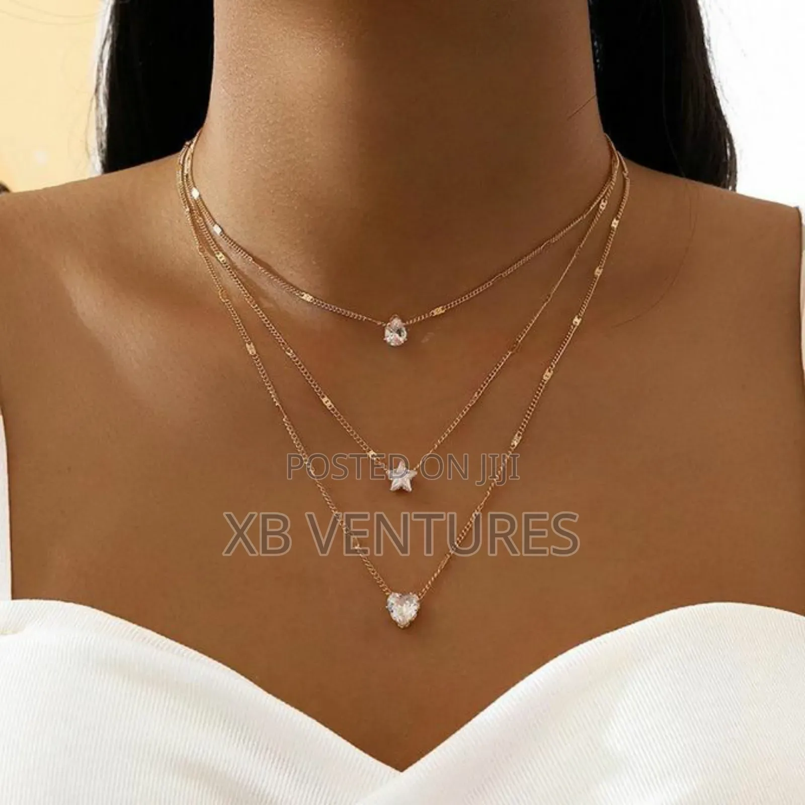 One/Two/Three-layer Necklace - Gold