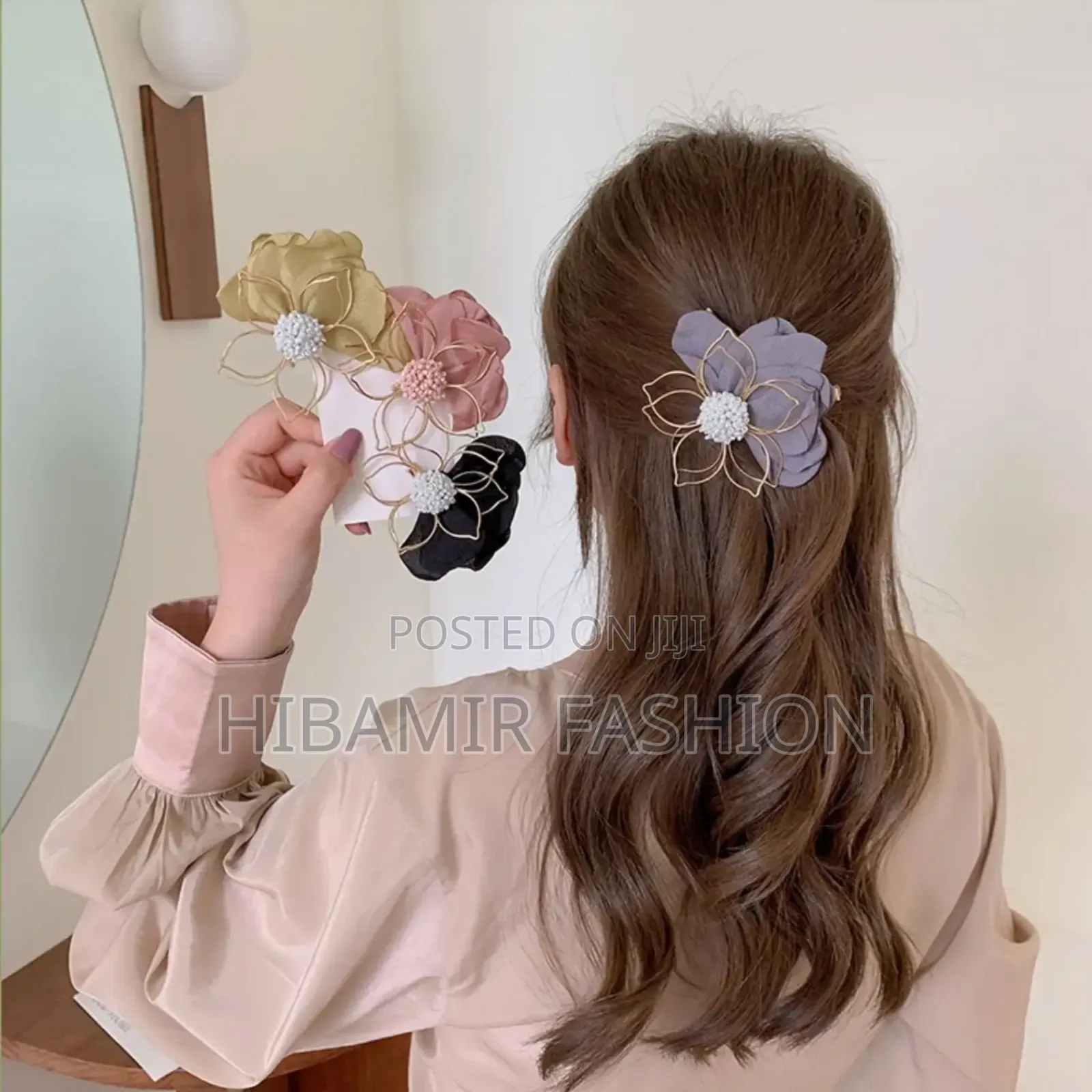 Rose Fabrics Hair Claw Clip