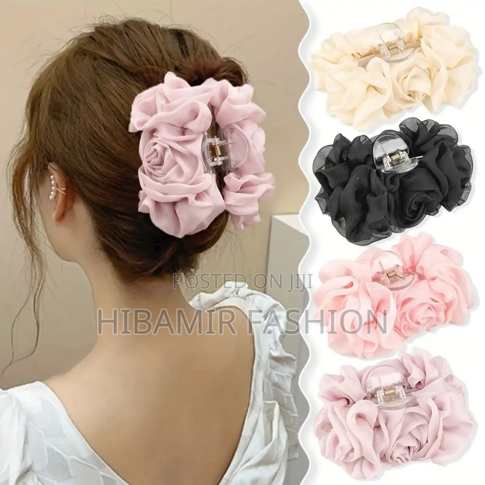 Rose Fabrics Hair Claw Clip