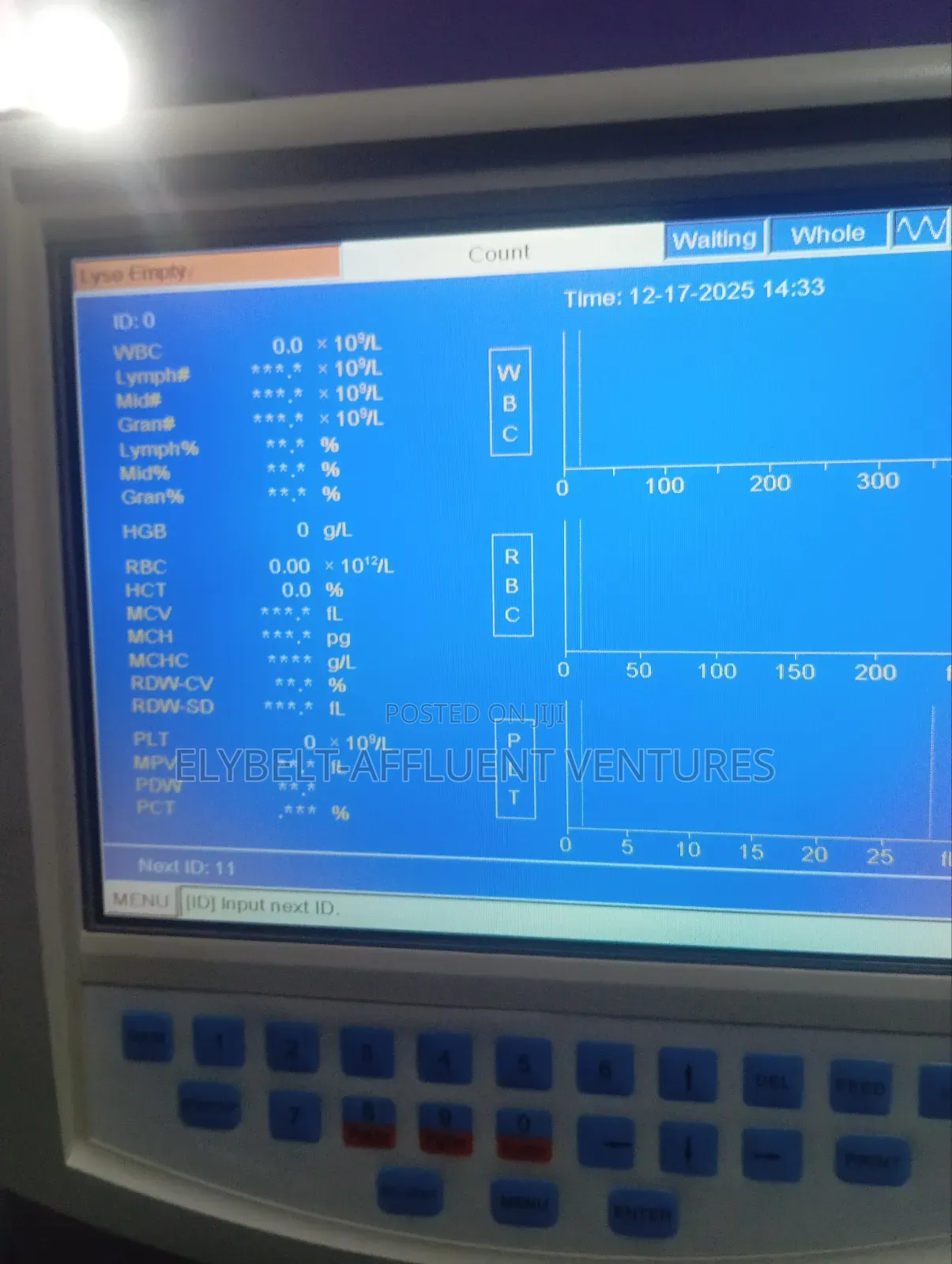 Mindray Bc 3000 Plus Hematology Analyzer