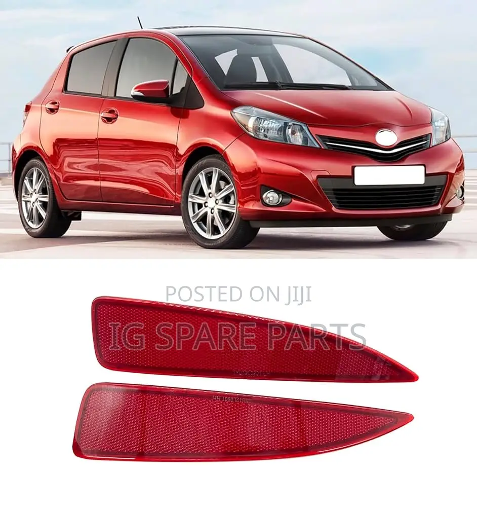 Toyota Yaris 2012-2014 Rear Bumper Reflector Light Pair