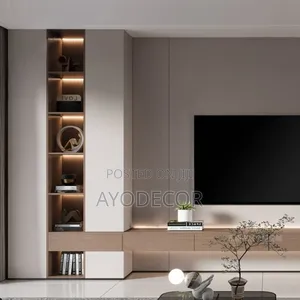Luxury WPC Wall Panels With Sleek Modern Tv Design