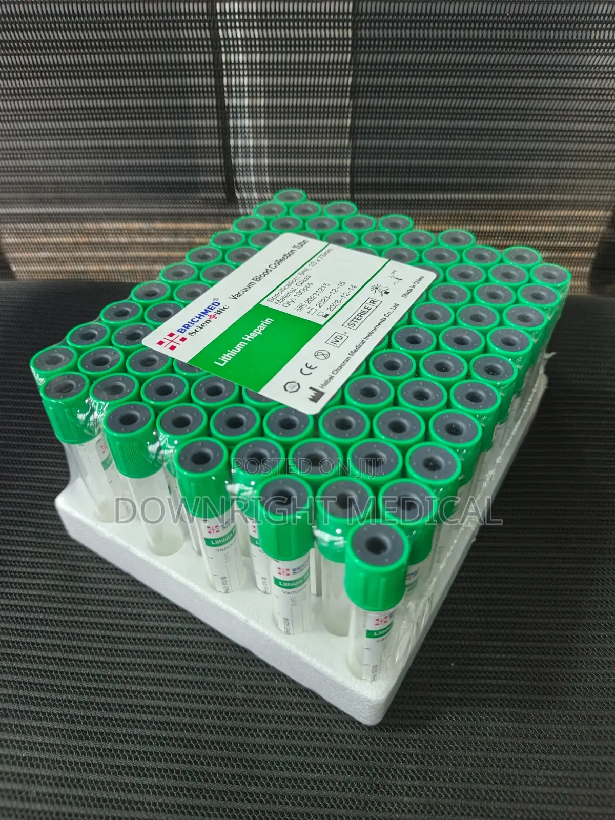 Heparin Tubes, Glass
