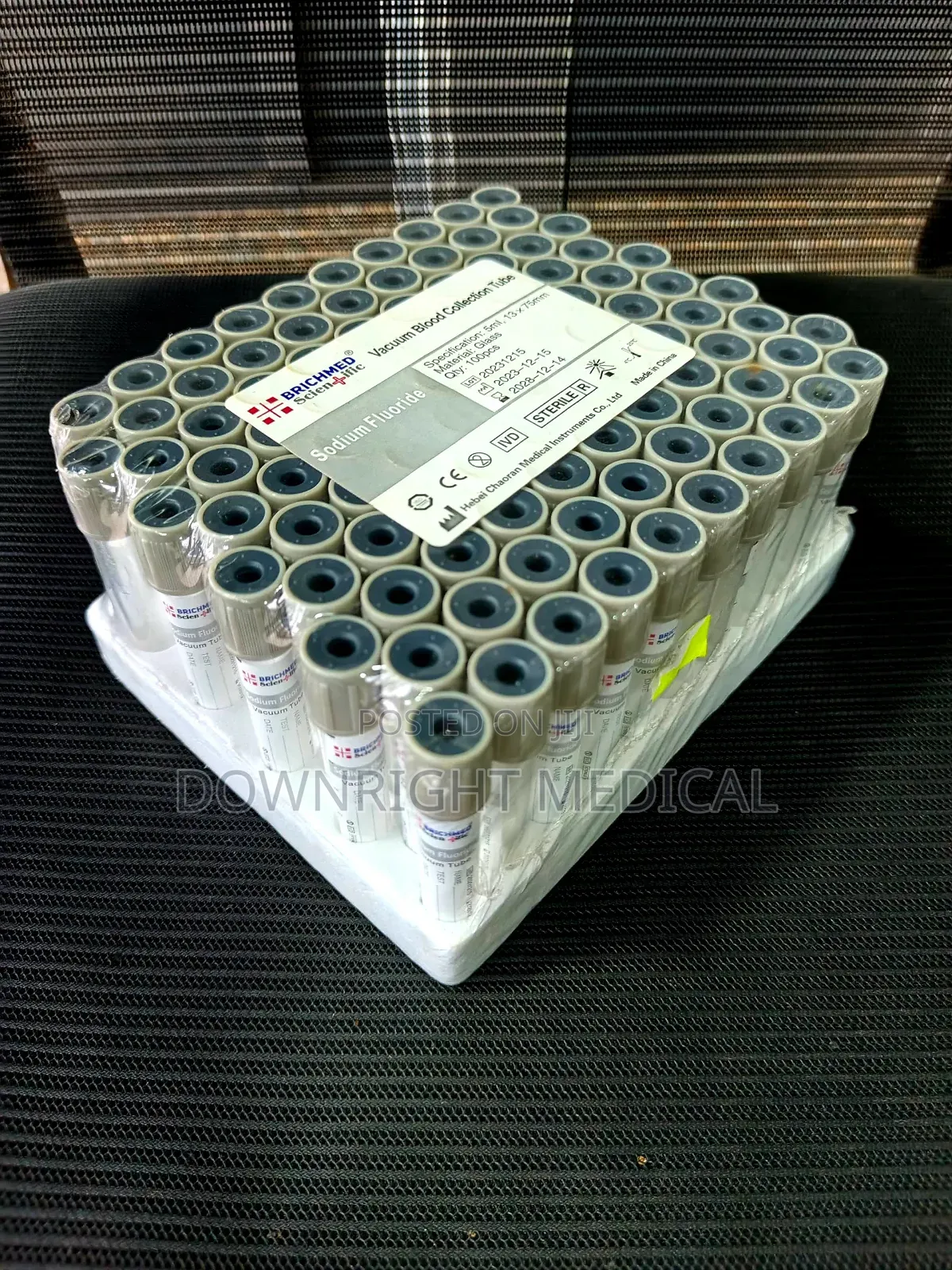 Sodium Flouride Tubes, Plastic